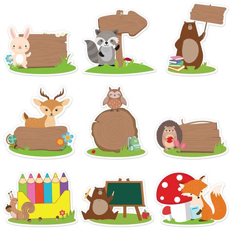 Buy 45 Pieces Woodland Animal Friends Cutout Woodland Creatures Forest