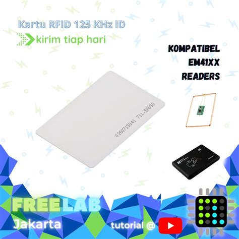 Jual Kartu Rfid Khz Id F Proximity Card Access Door Read Only