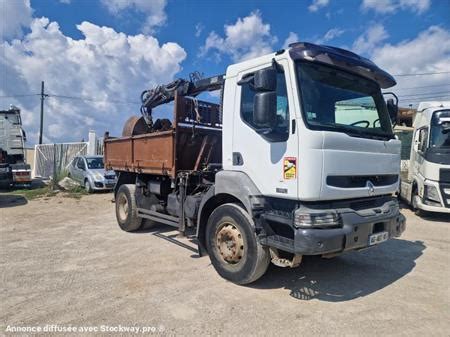 Camion Ptac T Benne Basculante De Chantier Et Tp Bi Benne Renault