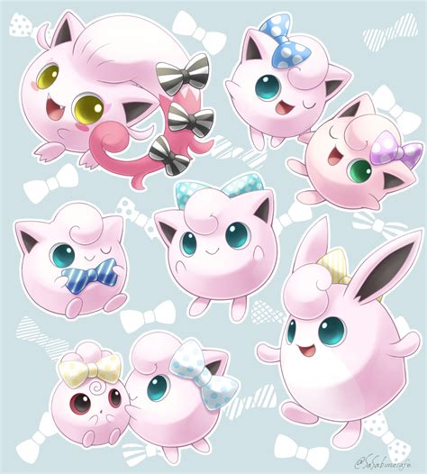 Jigglypuff Wigglytuff Igglybuff And Scream Tail Pokemon And 1 More