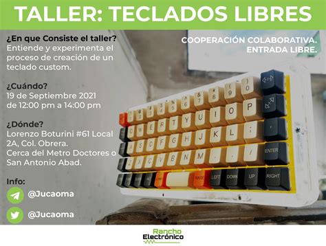 Taller presencial Arma tu propio teclado Rancho Electrónico