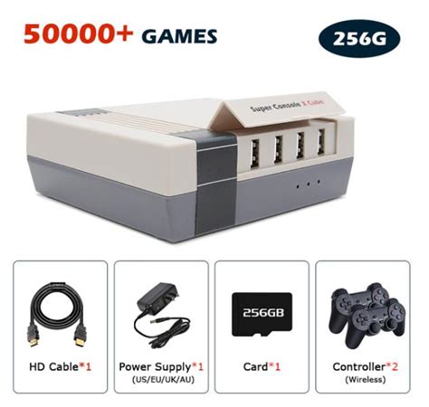 Wireless Retro Video Game Console Super Console X Pro Cube With 50000