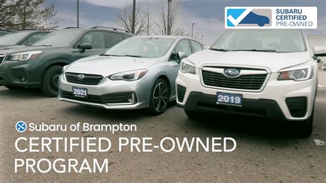 Subaru Certified Pre Owned Program YouTube