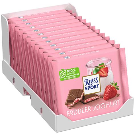 Ritter Sport Erdbeer Joghurt 100g Online Kaufen Im World Of Sweets Shop