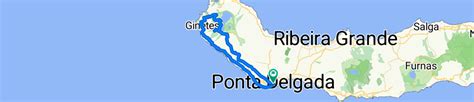 Sete Cidades Circuit From Ponta Delgada Radroute Bikemap