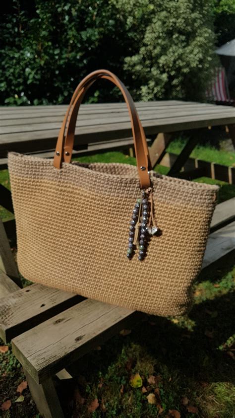 Tote Bag Cabas En Jute Au Crochet Tendance Et Naturel Isado