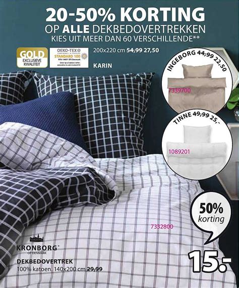 Dekbedovertrek 50 Korting Aanbieding Bij Jysk 1Folders Nl