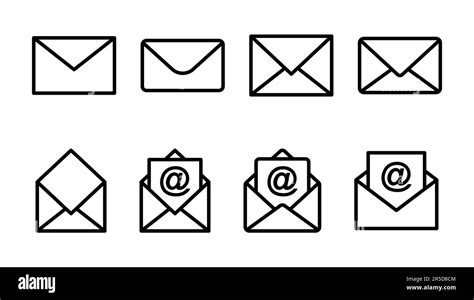 Mail Icon Set Email Icon Vector E Mail Icon Envelope Illustration