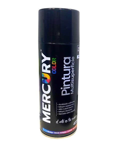 Aerosol Mercury Ml Negro Brillante El Machetico