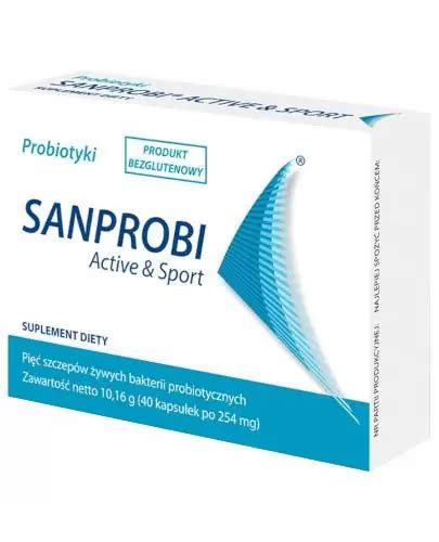 Sanprobi Active Sport Probiotyk Kapsu Ek Cena Opinie