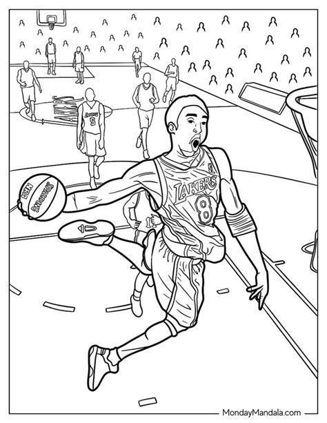 15 Kobe Bryant Coloring Pages Free PDF Printables In 2024 Kobe