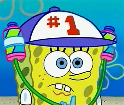 Spongebob Wearing The Number 1 Drink Hat Spongebob Party Spongebob