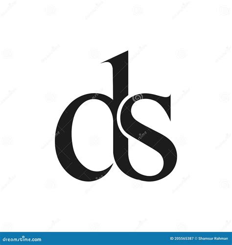 Modelo De Design De Vetor De Logotipo Da Letra Inicial Ds Ou Do