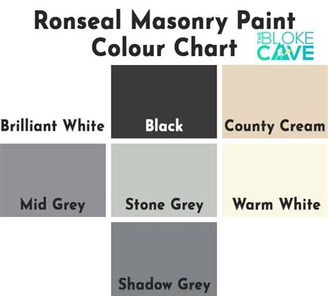 The Ultimate Masonry Paint Colour Chart Masonry Paint Paint Color