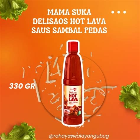Jual Mamasuka Delisaos Hot Lava Sambal Pedas Btl Gr Shopee Indonesia