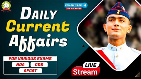 Daily Live Class Of Current Affairs Important Current Affairs