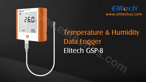 Elitech GSP 8 Temperature And Humidity Digital Data Logger Max Min