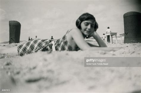 Margot Frank Sister Of Anne Frank On The Beach At Zandvoort 1938