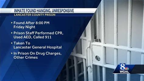 Lancaster County Inmate Dies After Found Hanging In Cell