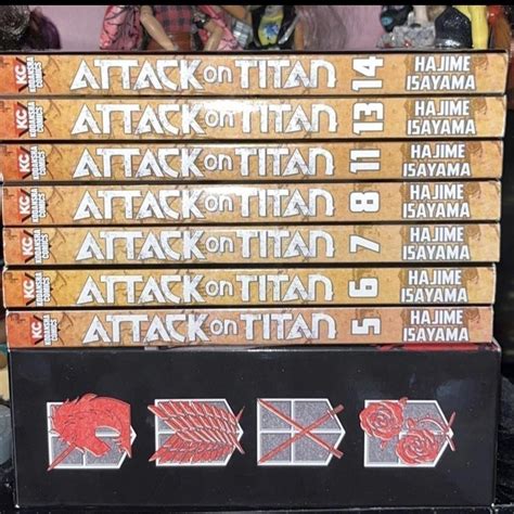 attack on titan manga box set plus other manga... - Depop