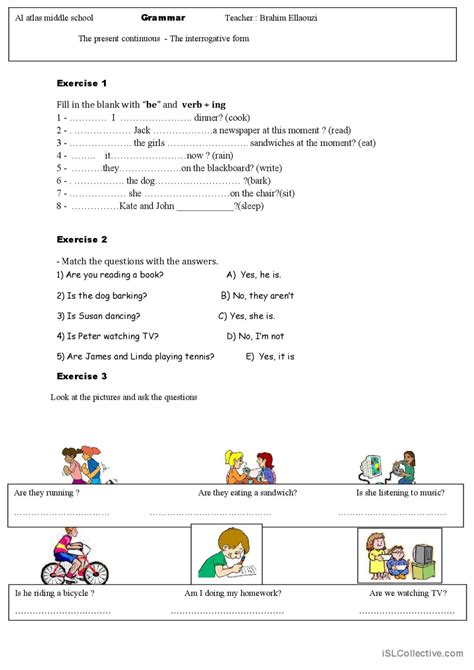 Present Simple Interrogative Form English Esl Worksheets Pdf Doc 704