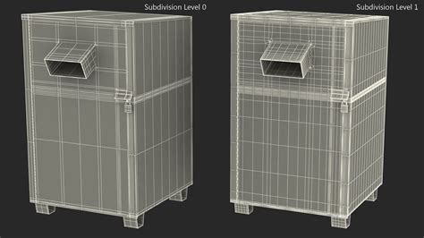 Book Donation Box Green 3d Model 24 3ds Blend C4d Fbx Max Ma