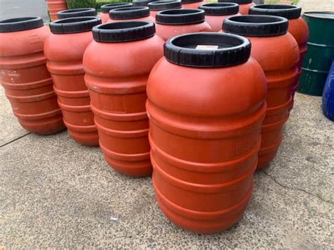 Huge 220l Plastic Olive Barrels Drum Miscellaneous Goods Gumtree