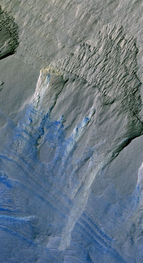 Erosion Of Steep Scarp Of The South Polar Layered Deposits Mars From