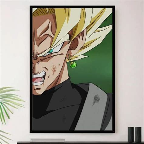 Quadro Goku Dragon Ball Super Saiyajin Decorativo A4 23x33cm So