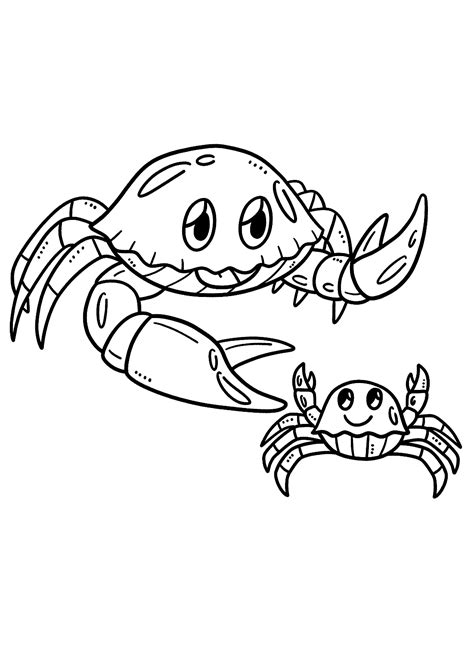 72 Crab Coloring Pages