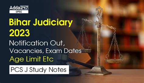 Nd Bihar Judiciary Notification Out Vacancies Exam Date