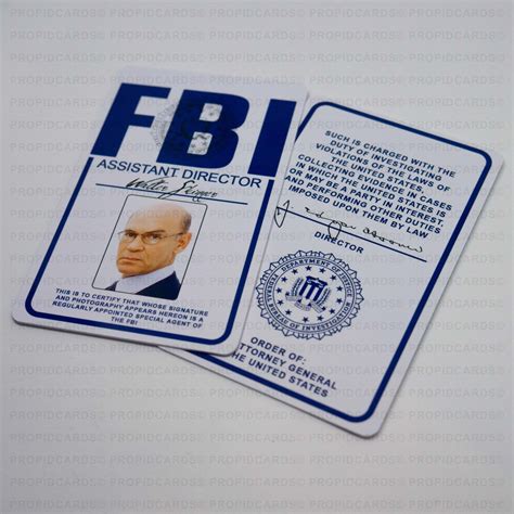 The X Files Fbi Id Badge Special Agent Fox Mulder Dana Etsy