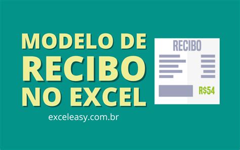 Modelo De Recibo Grátis Excel Easy