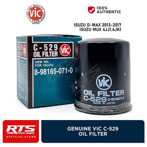 Vic Oil Filter C For Isuzu Dmax D Max Mux Mu X Jj