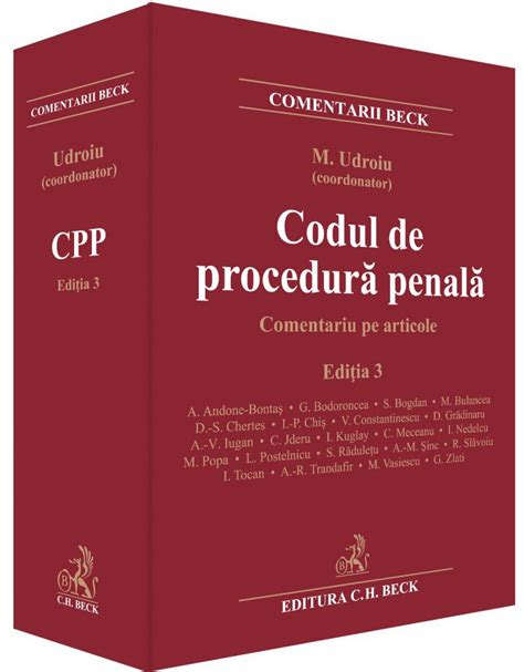 Codul de procedură penală Comentariu pe articole Ed 3 Mihail