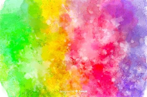 Free Vector Tie Dye Style Rainbow Background