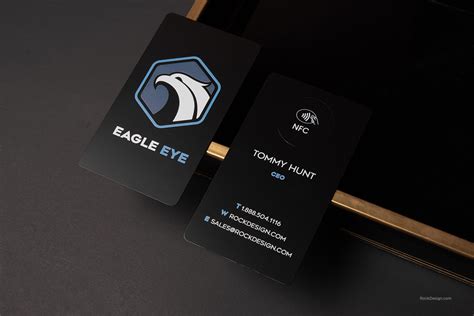 NFC Black Metal Business Card Templates | RockDesign.com