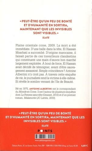 Les Invisibles Une Enquête En Corse Antoine Albertini Livres