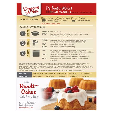 Duncan Hines Signature Perfectly Moist French Vanilla Cake Mix Shop Baking Mixes At H E B