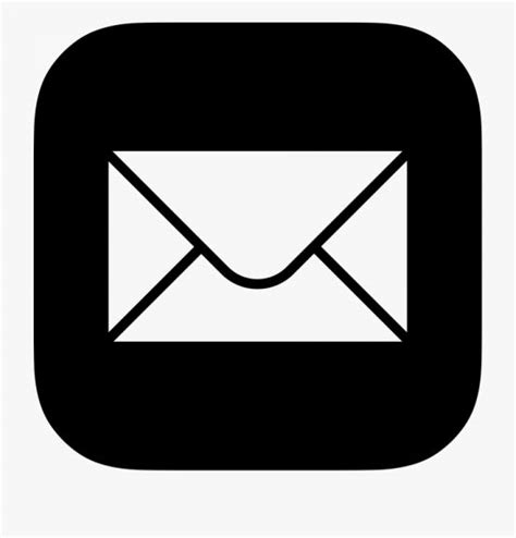 Email Icon Png Black And White And Logo Email Png Email Icon Square