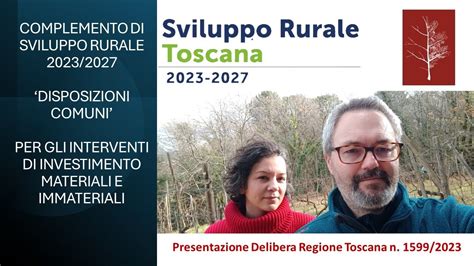 Documento Attuativo Disposizioni Comuni Investimenti Csr Toscana