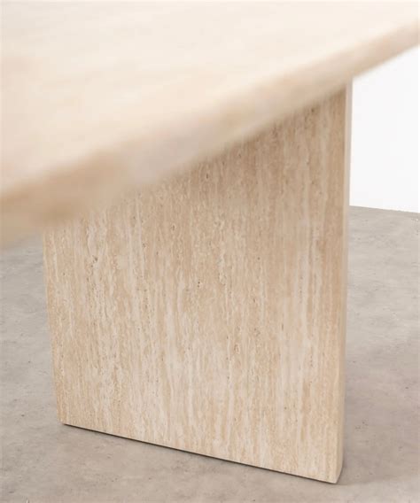 Mesa De Comedor Verona En Look Travertino 180x90 Cm Northdeco