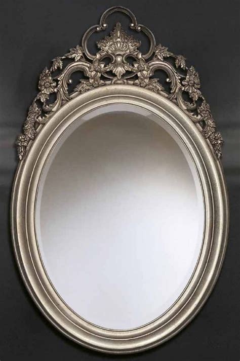 Casa Padrino Miroir Mural Baroque De Luxe Argent Miroir Ovale De