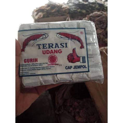 Jual Terasi Cap Jempol 500 Gram Isi 50 Pcs Shopee Indonesia