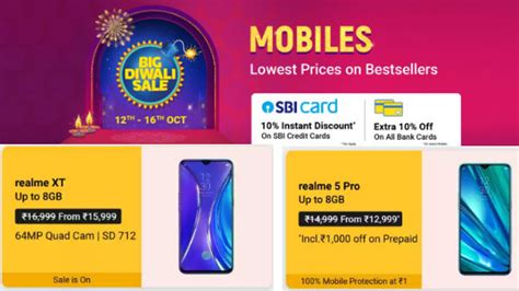 Flipkart Big Diwali Sale Discounts On Realme Smartphones Gizbot News