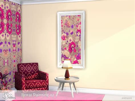 The Sims Resource Floral Painting 02