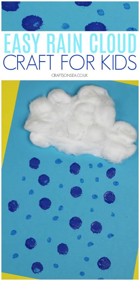 Easy Rain Craft for Kids - Crafts on Sea