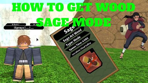 Nrpg Beyond How To Get Hashiramas Sage Mode Sage Art Wood Roblox