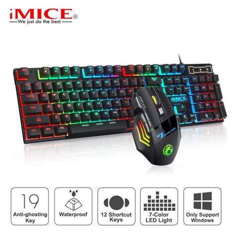 Gamer Keyboard And Mouse Pc Gaming Keyboard Rgb Backlit Keyboard Ruer