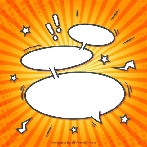 Free Vector | Cartoon speech bubbles